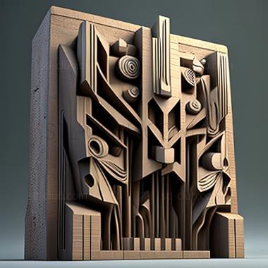 3D model st brutalism (STL)